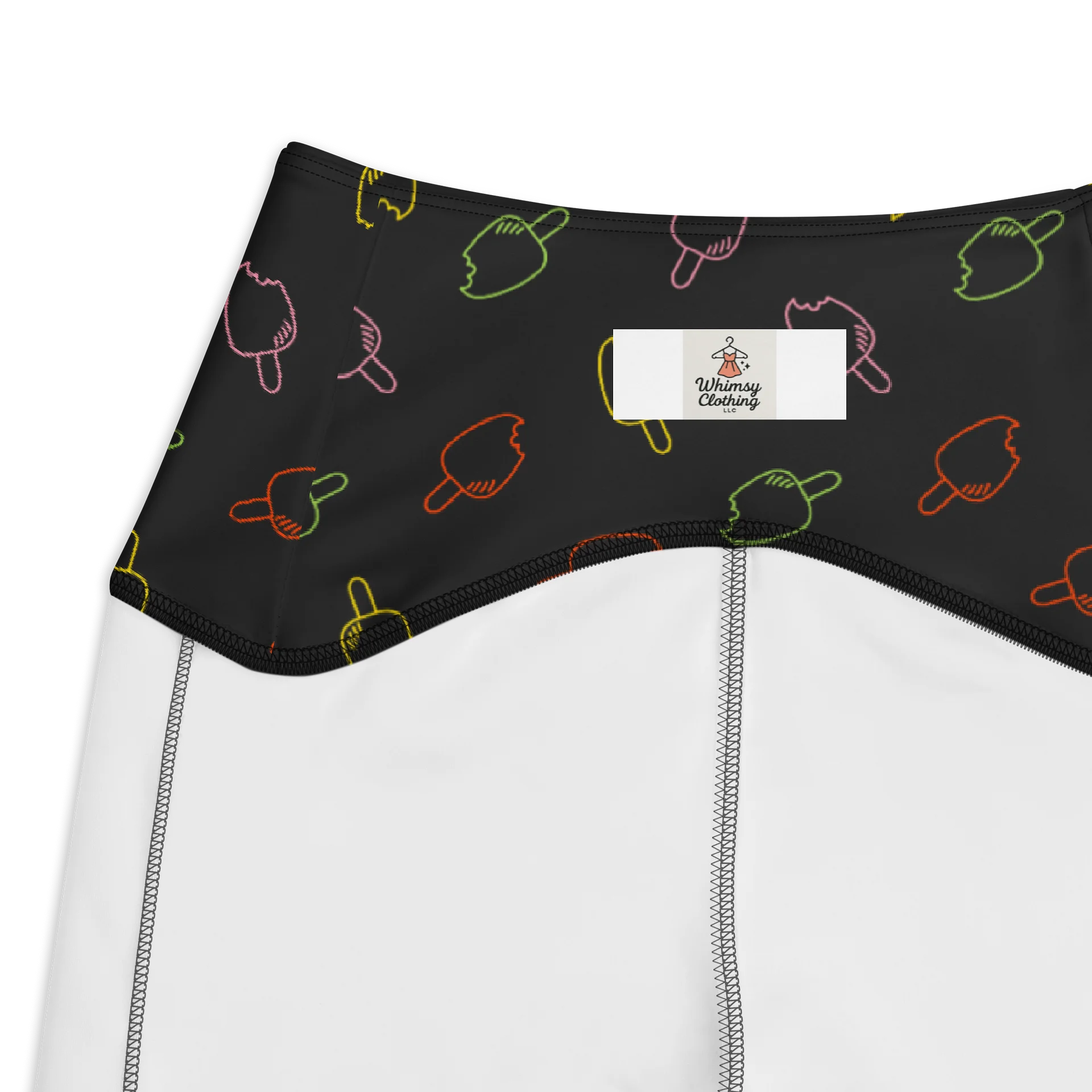 Colorful Bold Ice Cream Print Crossover Leggings product image (10)