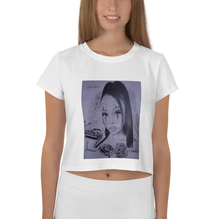 Chicana Love - Crop Top (White) product image (1)