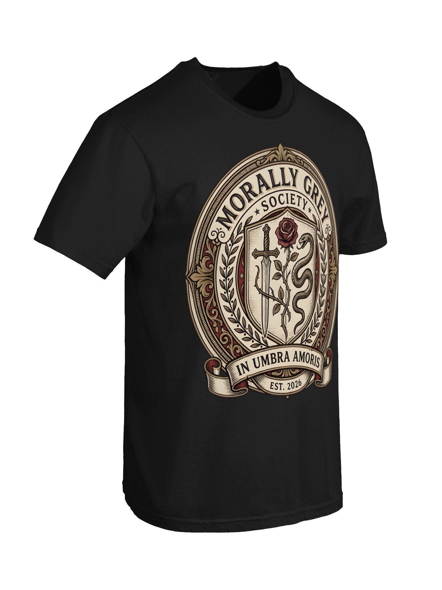 Morally Grey Society Dark Academia Bookish Crest product image (12)