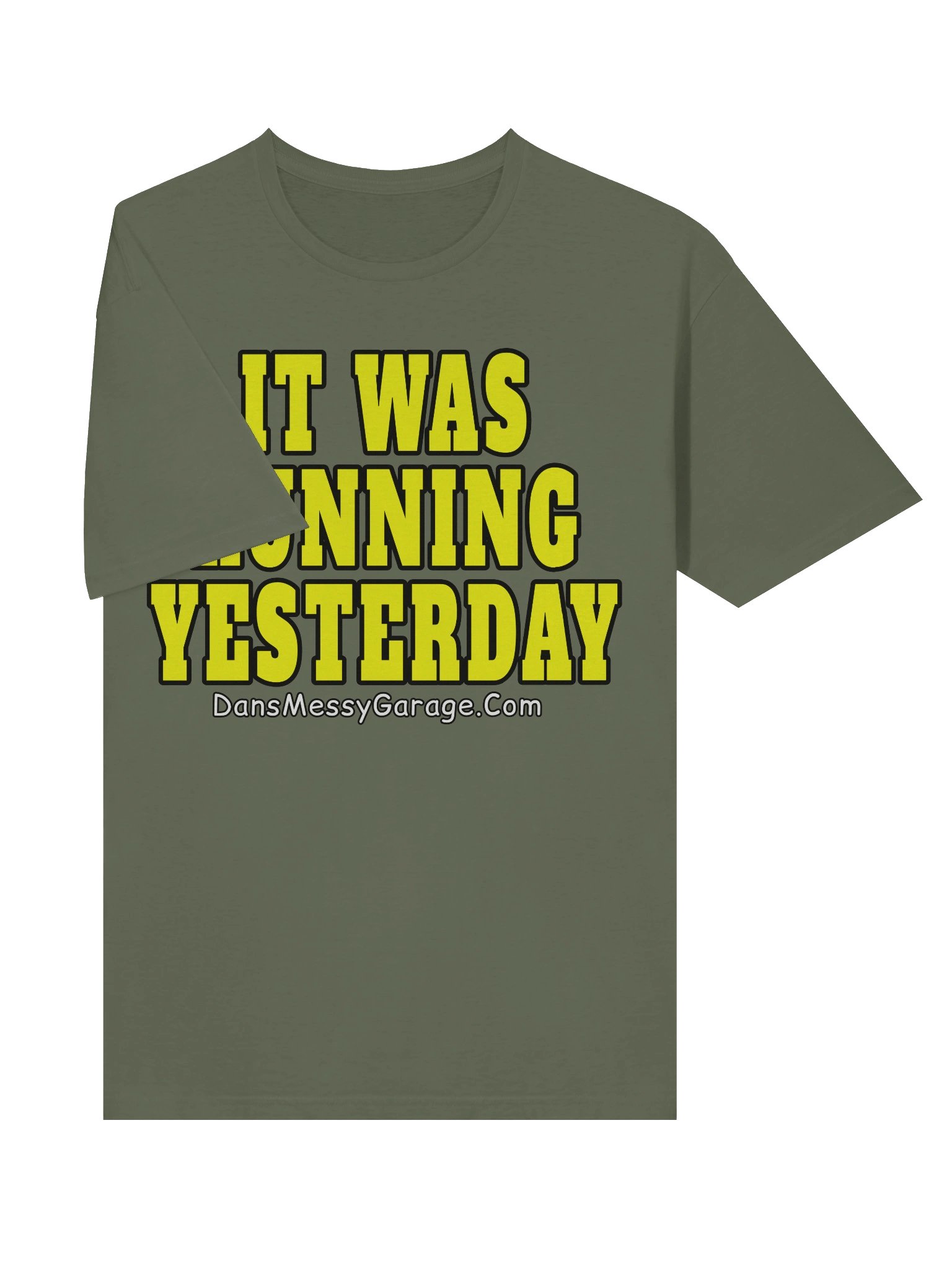 IT WAS RUNNIG YESTERDAY BOLD PRINT T-Shirt product image (56)