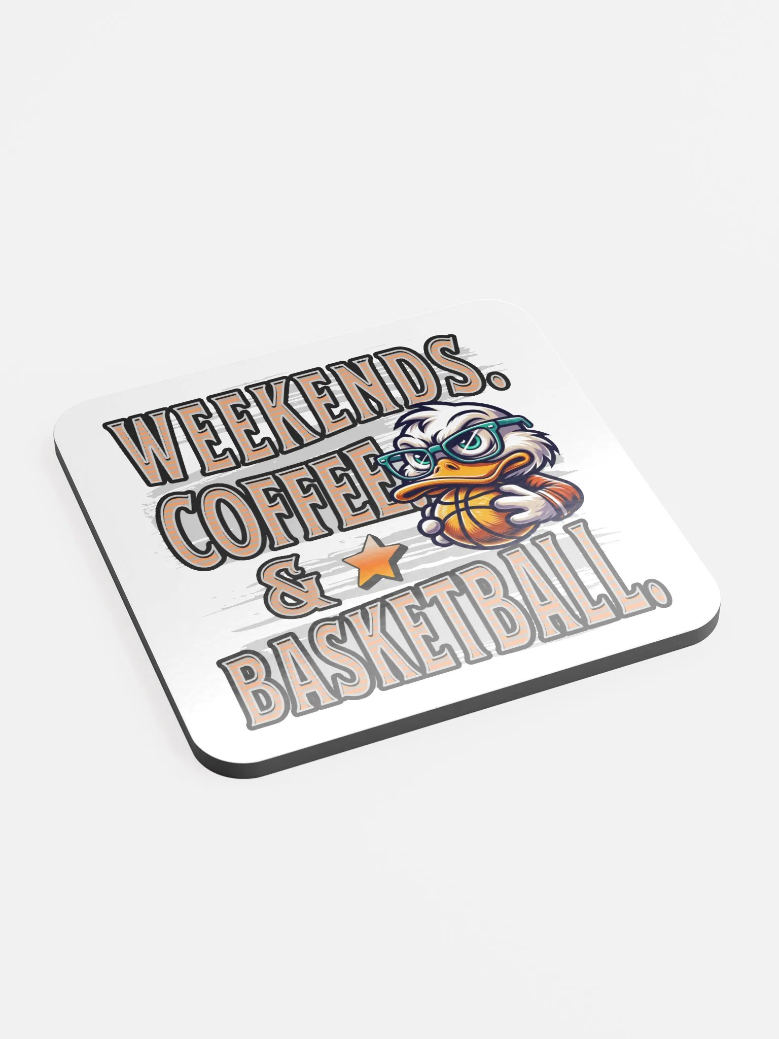 Weekends Coffee And Weekends Duck Vibes Cork Coaster product image (3)