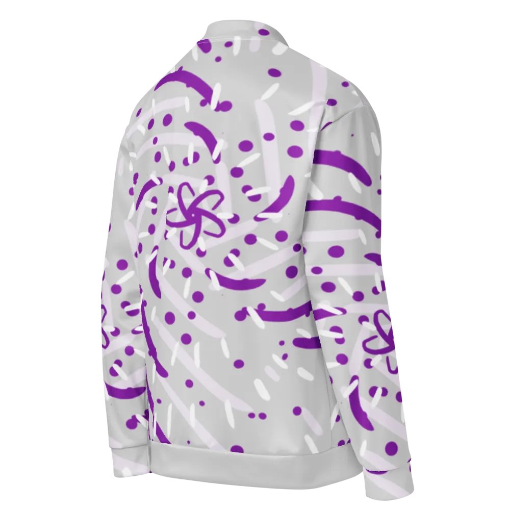 Midnight Swirl Women's Bomber Jacket product image (4)