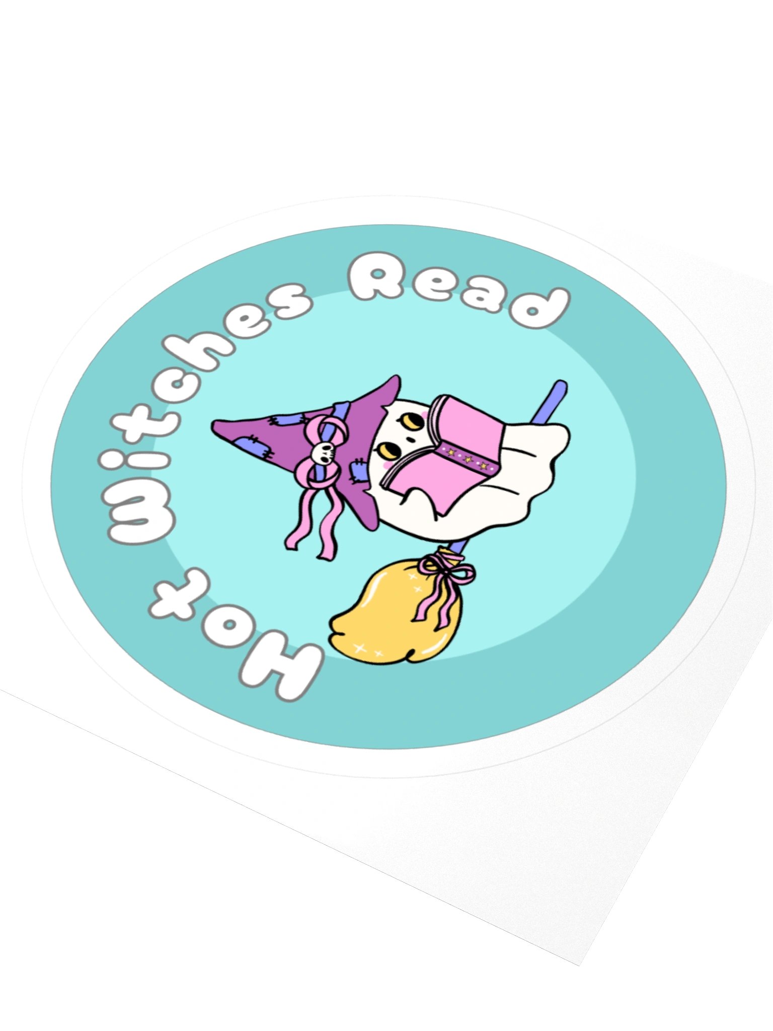 Hot Witches Read (Green) - Sticker product image (7)