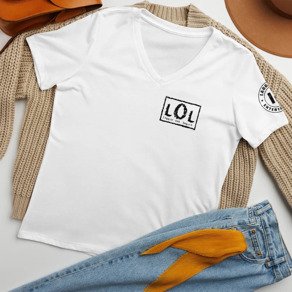 LOL V-Neck White product image (10)