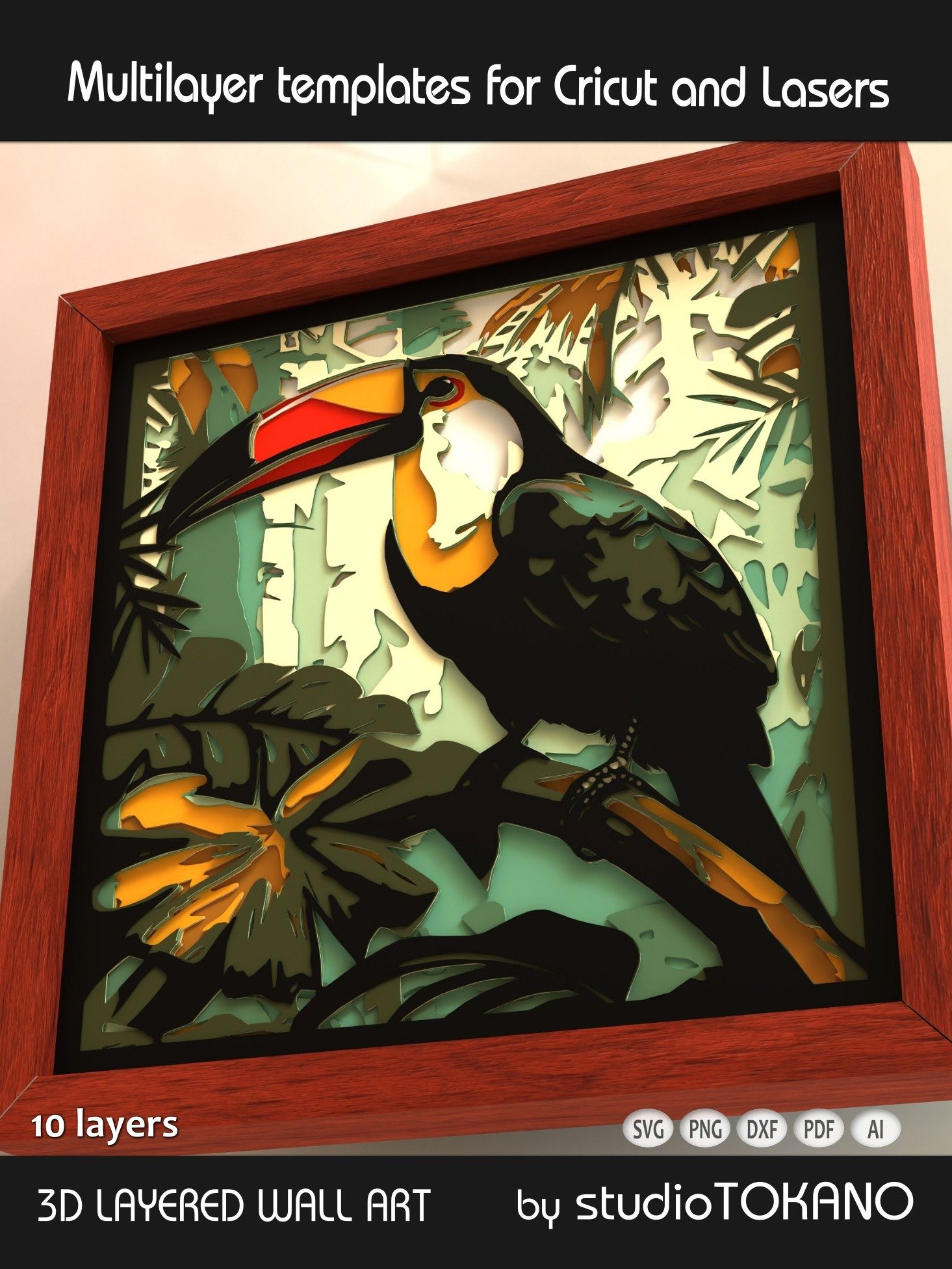 Toucan Multi layered Shadowbox product image (4)
