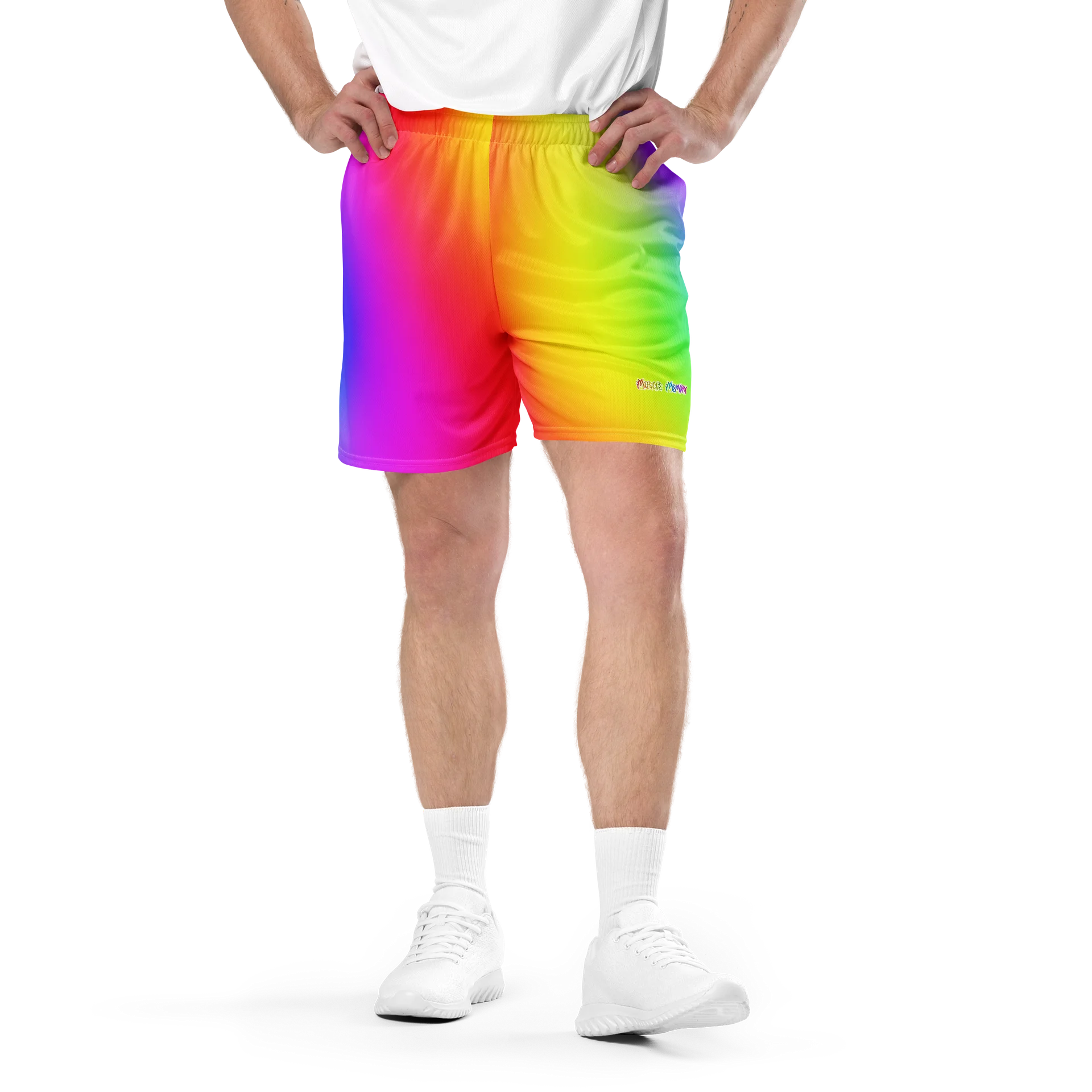 Rainbow Memory Unisex Mesh Shorts product image (4)