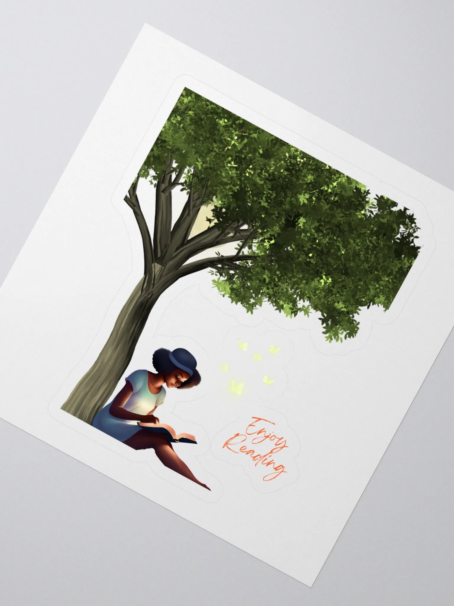 Summertime Reading By The Moon Sticker product image (2)