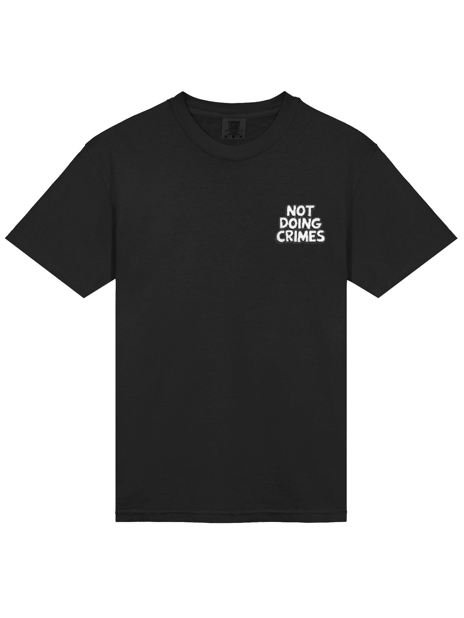 Not Doing Crimes (Embroidered) Tee — SP.TEE-01 product image (10)