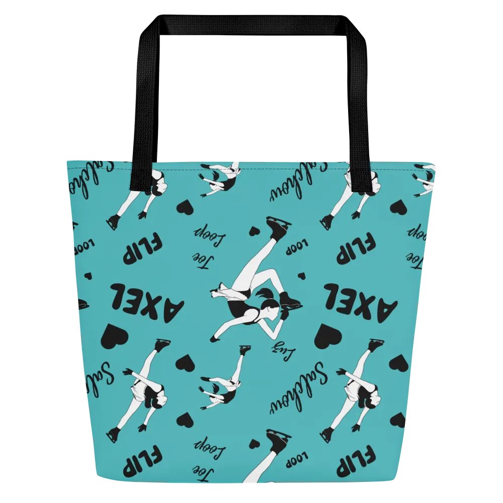 Ice skating Print Tote bag - Light Blue product image (2)