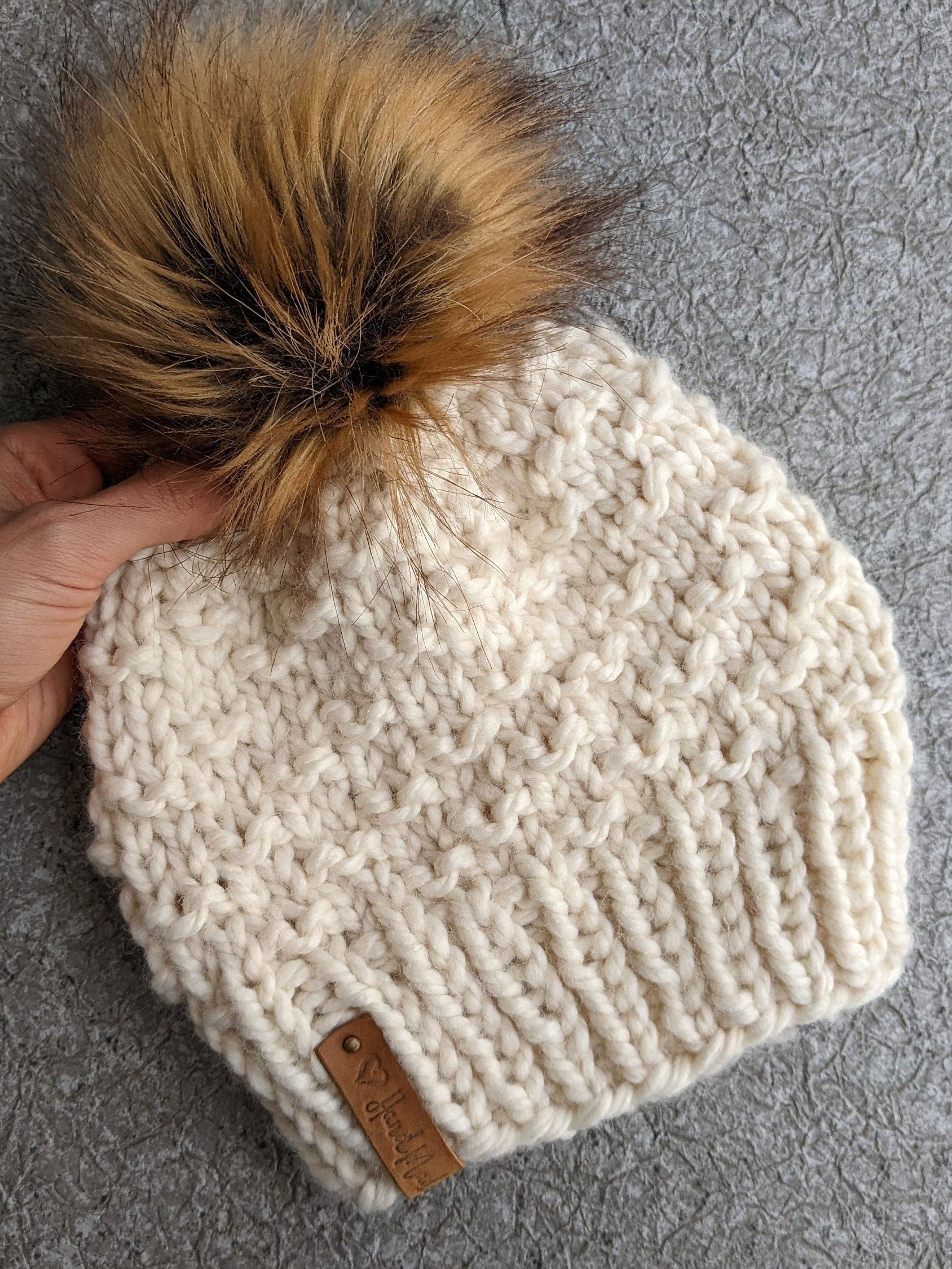 Raindrops Bulky Hat Knitting Pattern product image (1)