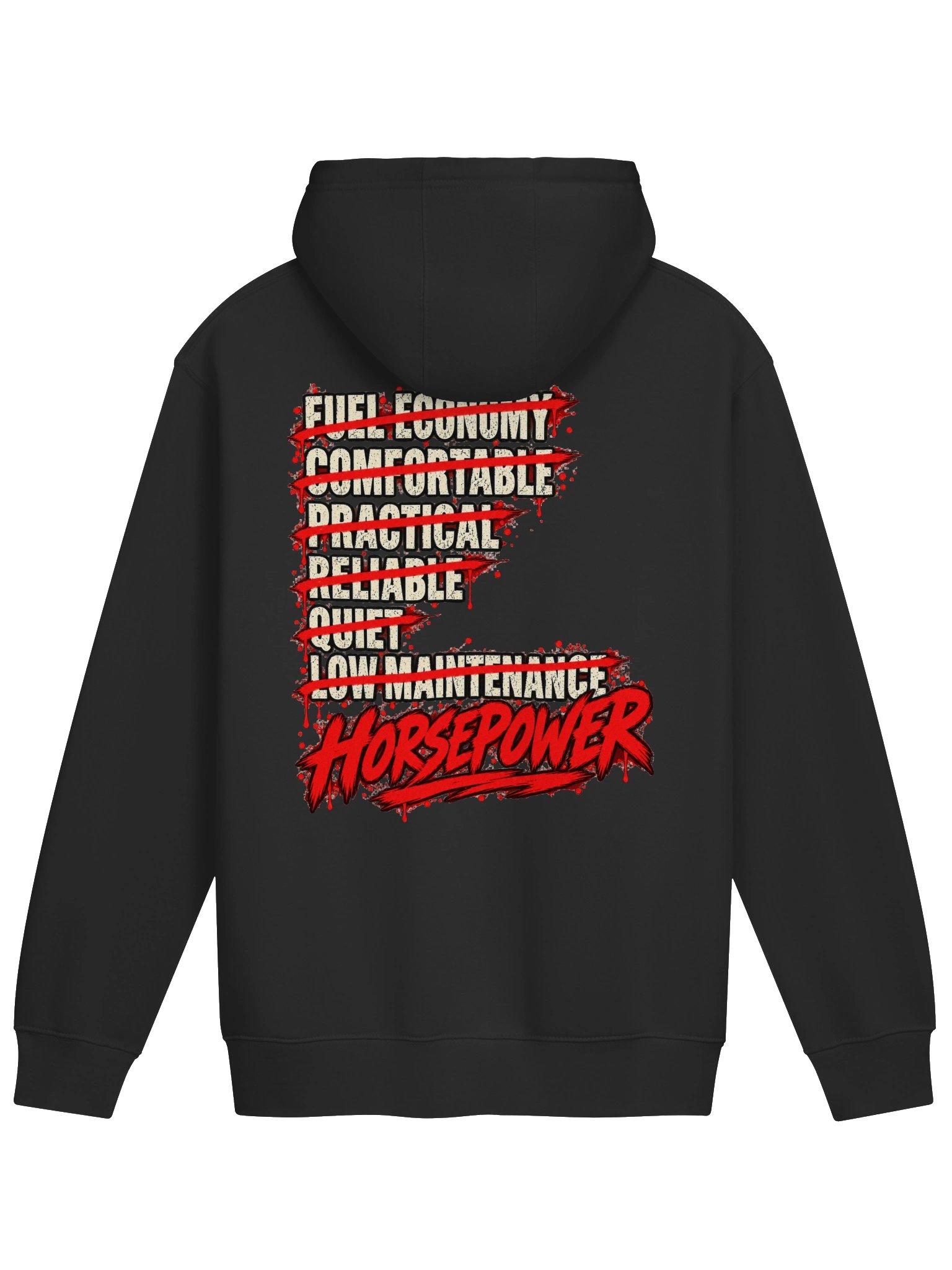Gettin’ Junk Done Garage — Horsepower Over Everything Hoodie product image (1)
