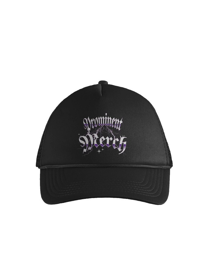 Black Prominent Merch Trucker Hat product image (1)