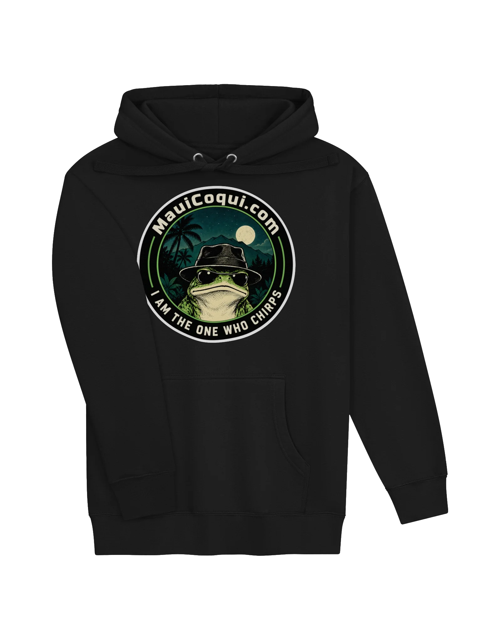 Heisenfrog Hoodie - I am the one who chirps - Black product image (3)