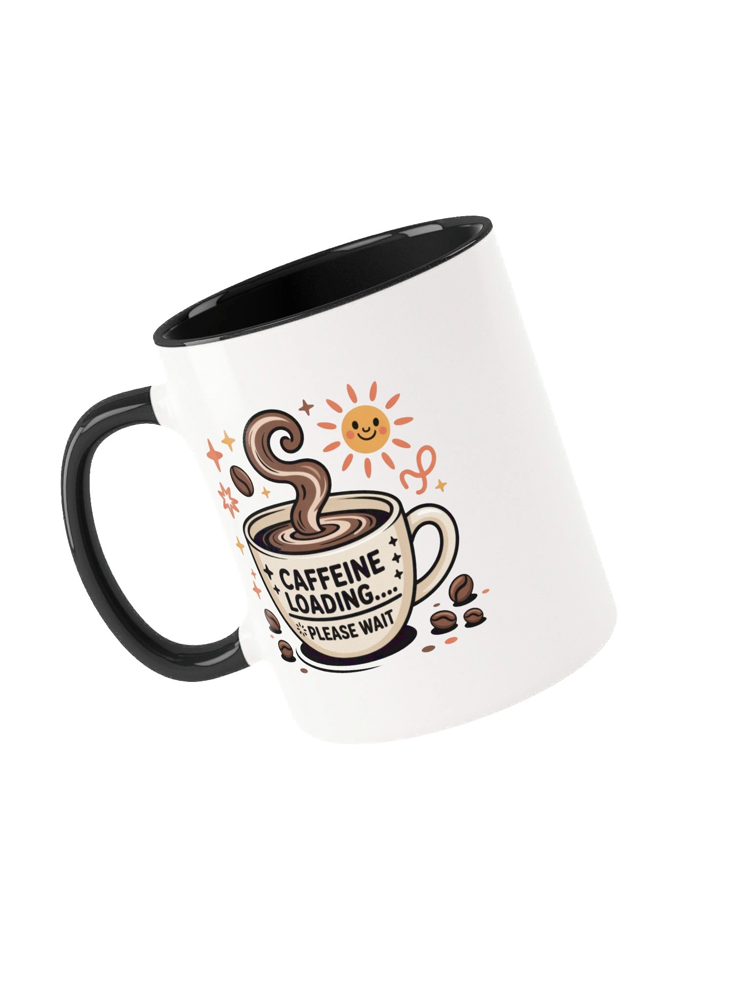 Caffeine Loading Funny Coffee Mug- with Color Inside product image (3)