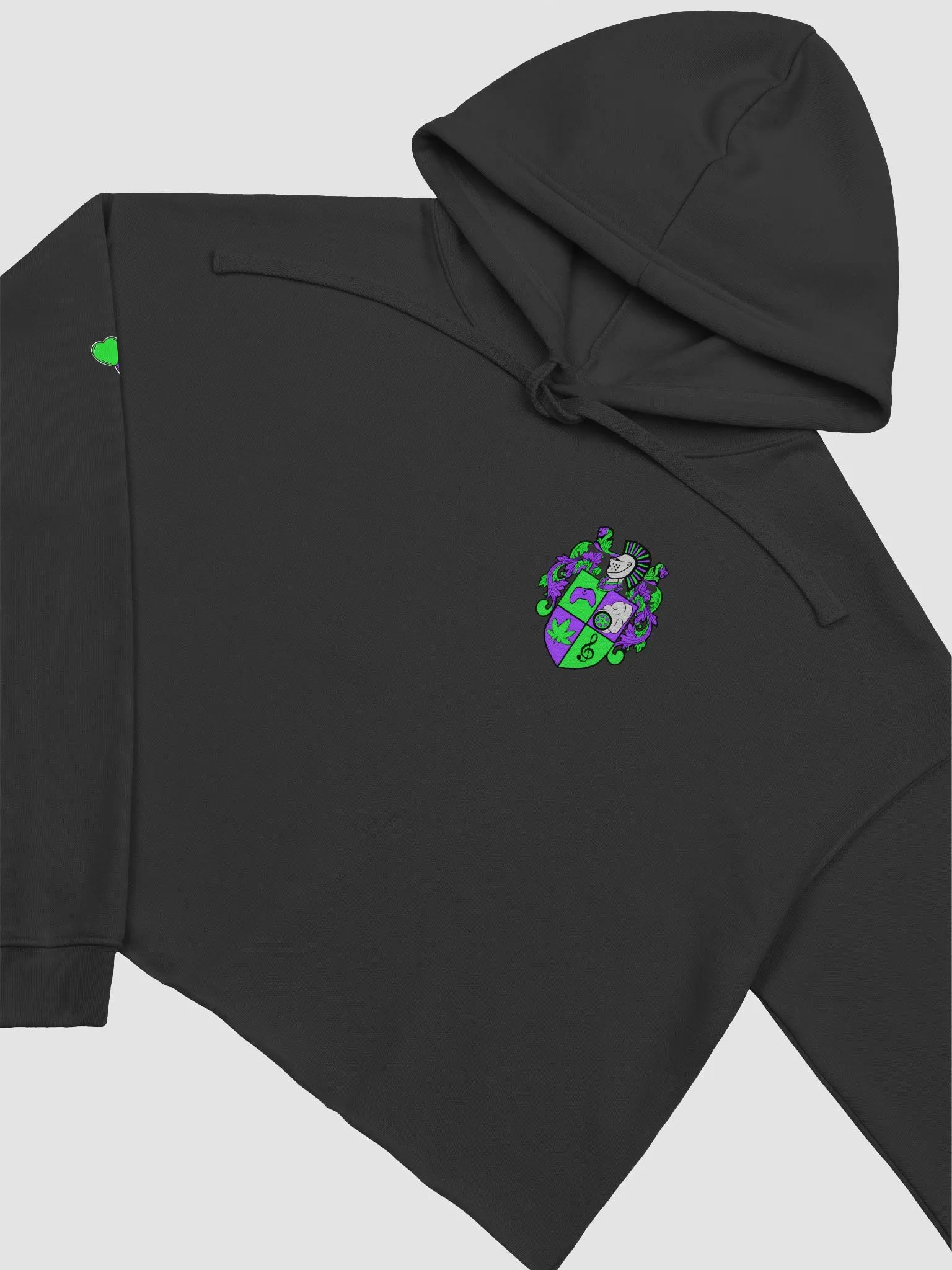 Lonely Hearts Fleece Crop Hoodie product image (3)