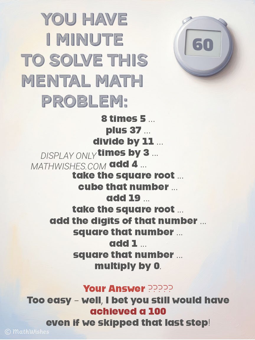 Math Puzzle - Mental Math product image (1)