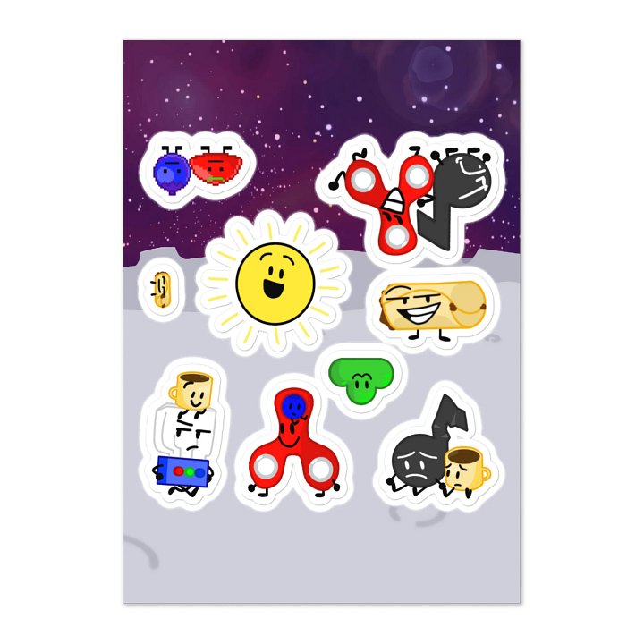 cosmic cringe sticker sheet product image (1)