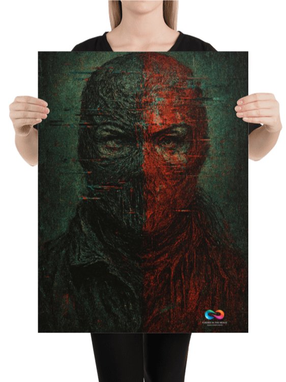 CINEMATIC ART POSTER – DYSTOPIAN GLITCH #003 product image (2)