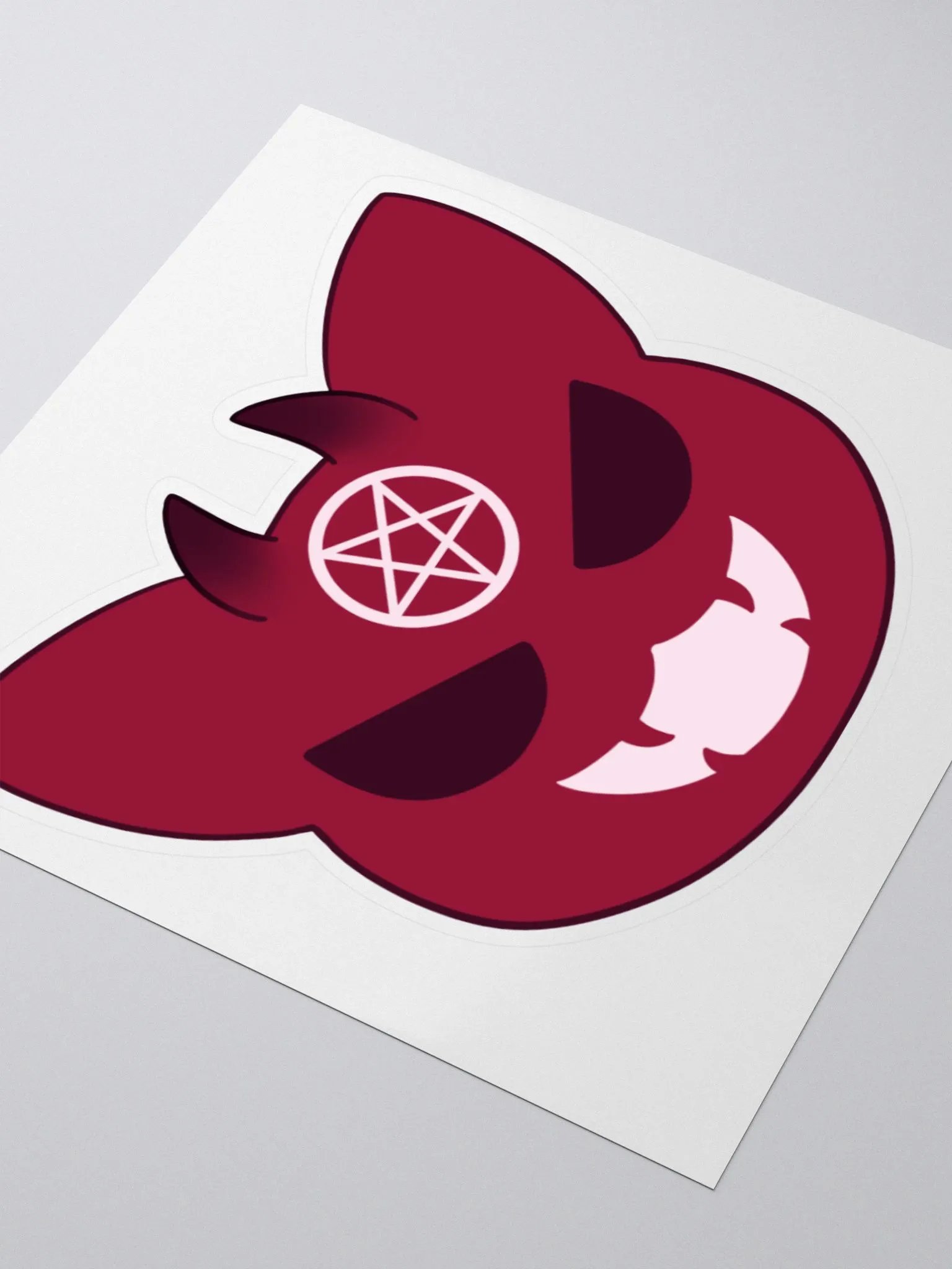 Bowtie Demon Cat Sticker product image (3)