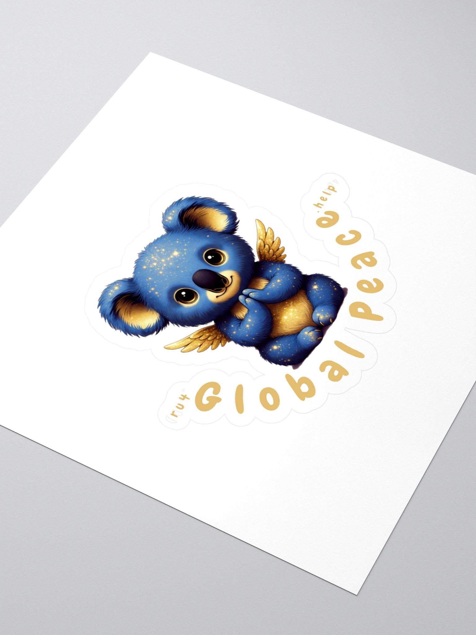 Blue Global Peace koala Sticker product image (3)