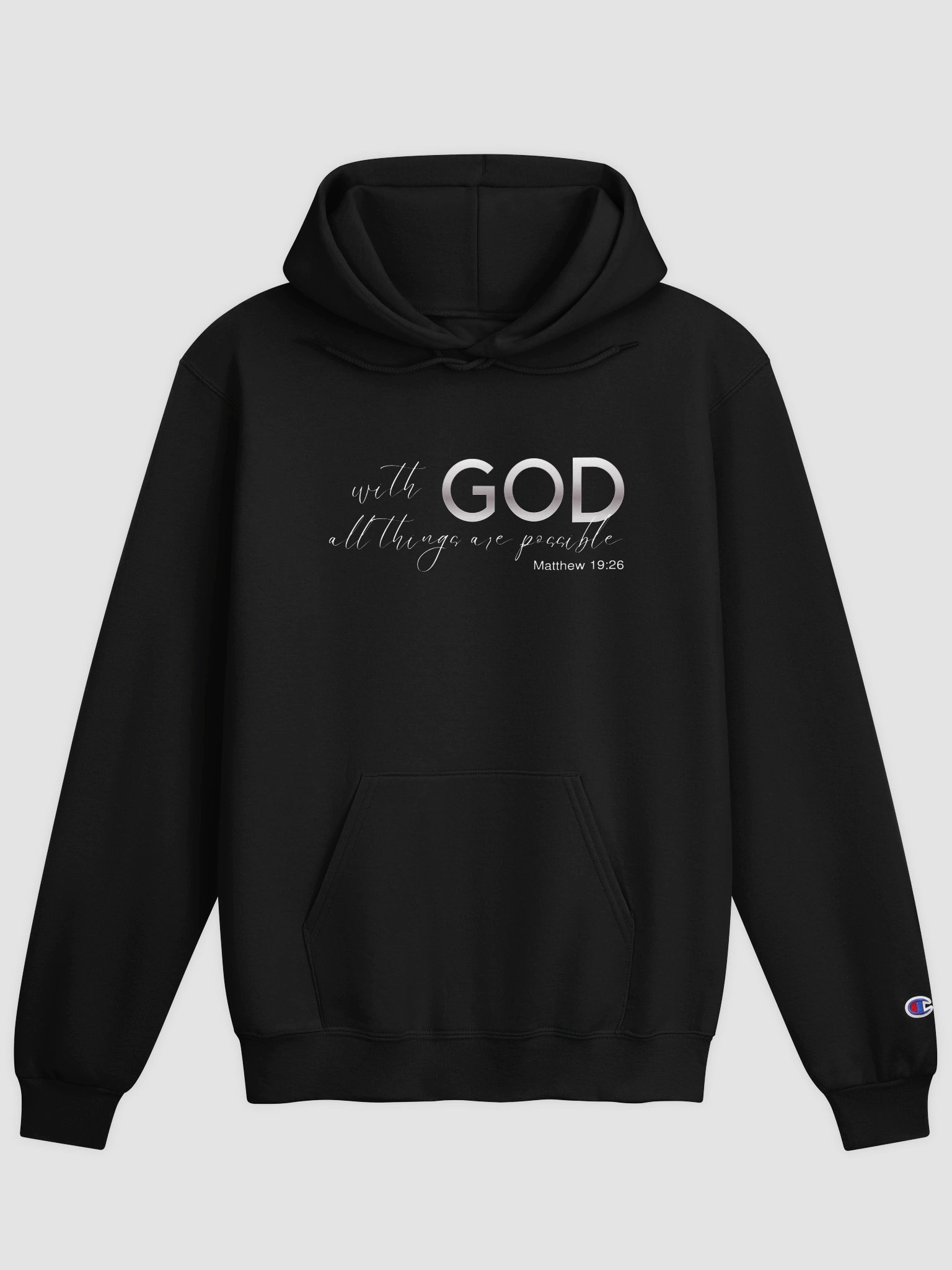 "With God All Things Are Possible" Heavyweight Cozy Hoodie product image (1)
