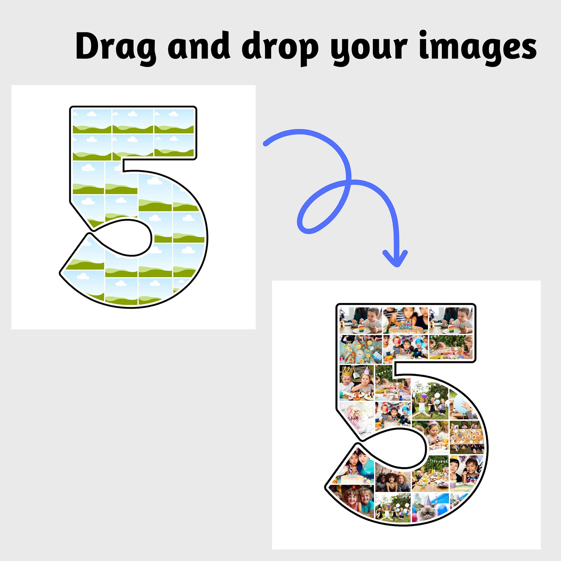 All Digits (1, 2, 3, 4, 5, 6, 7, 8, 9, 0) Number Frames Canva Template product image (6)
