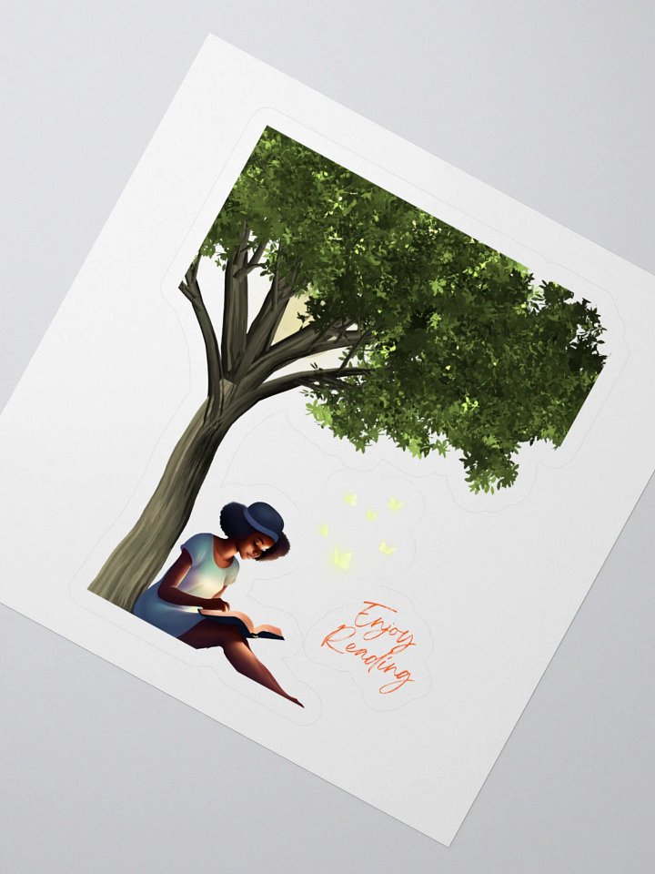 Summertime Reading By The Moon Sticker product image (2)