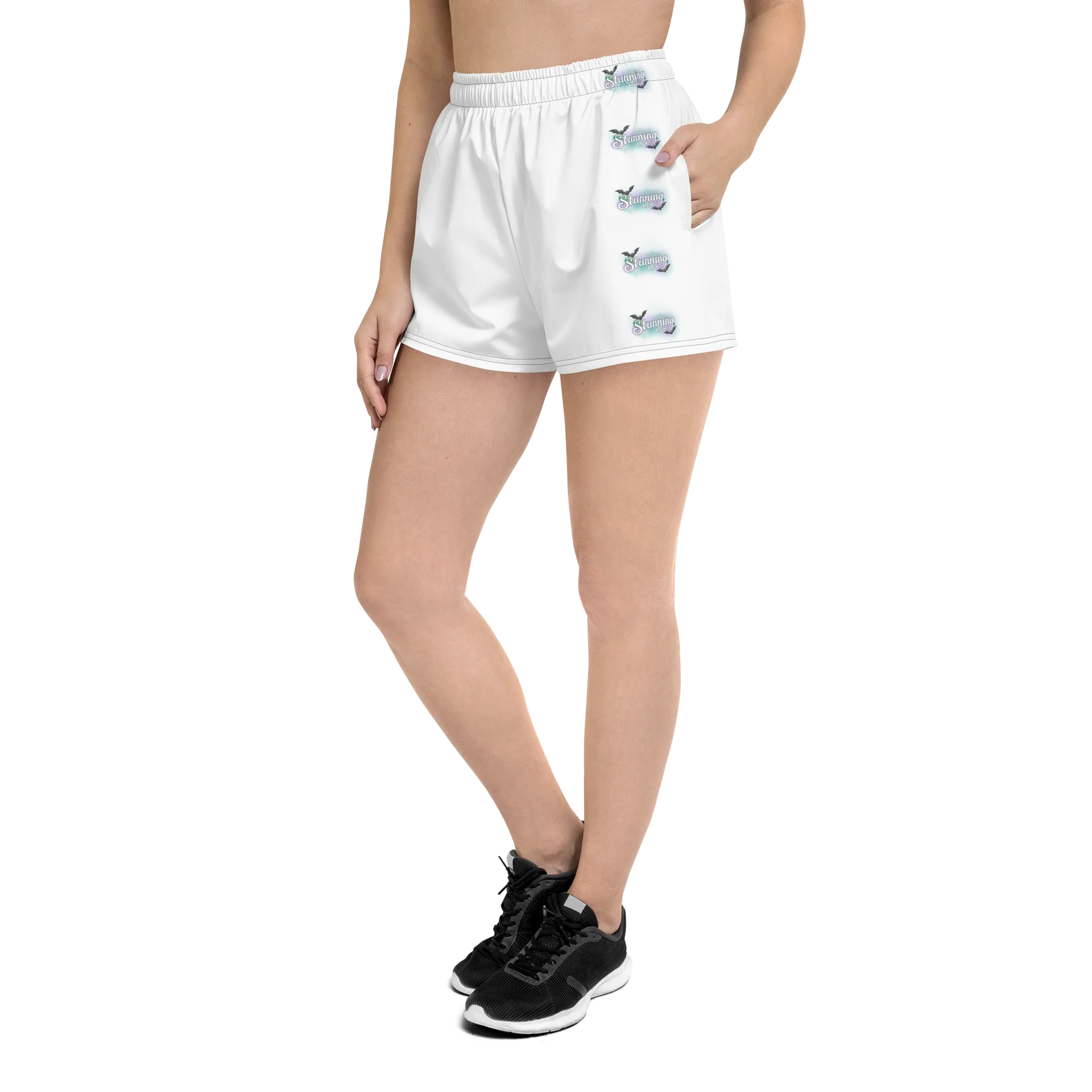 Stunning - White Stripe Athletic Shorts product image (1)