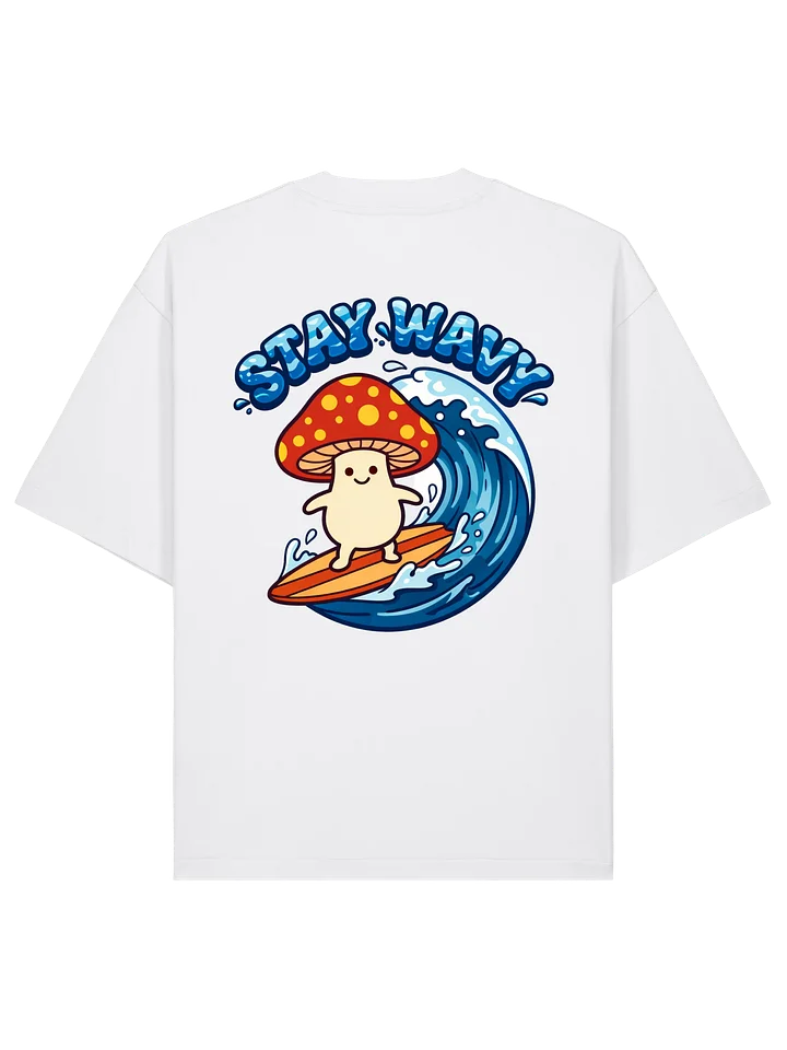Stay Wavy Mushroom - Oversized Tee product image (2)