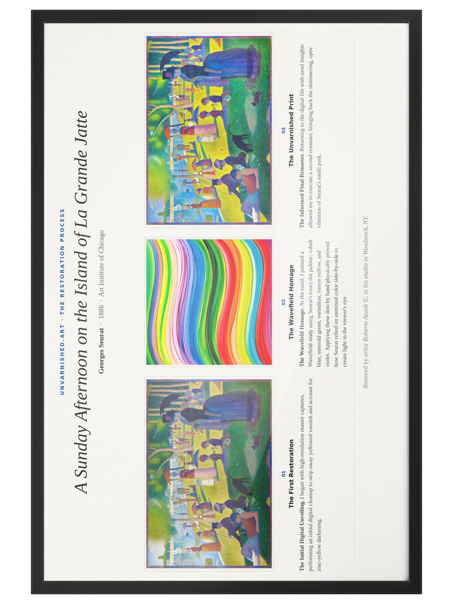A Sunday Afternoon on the Island of La Grande Jatte — Framed Process Poster product image (4)