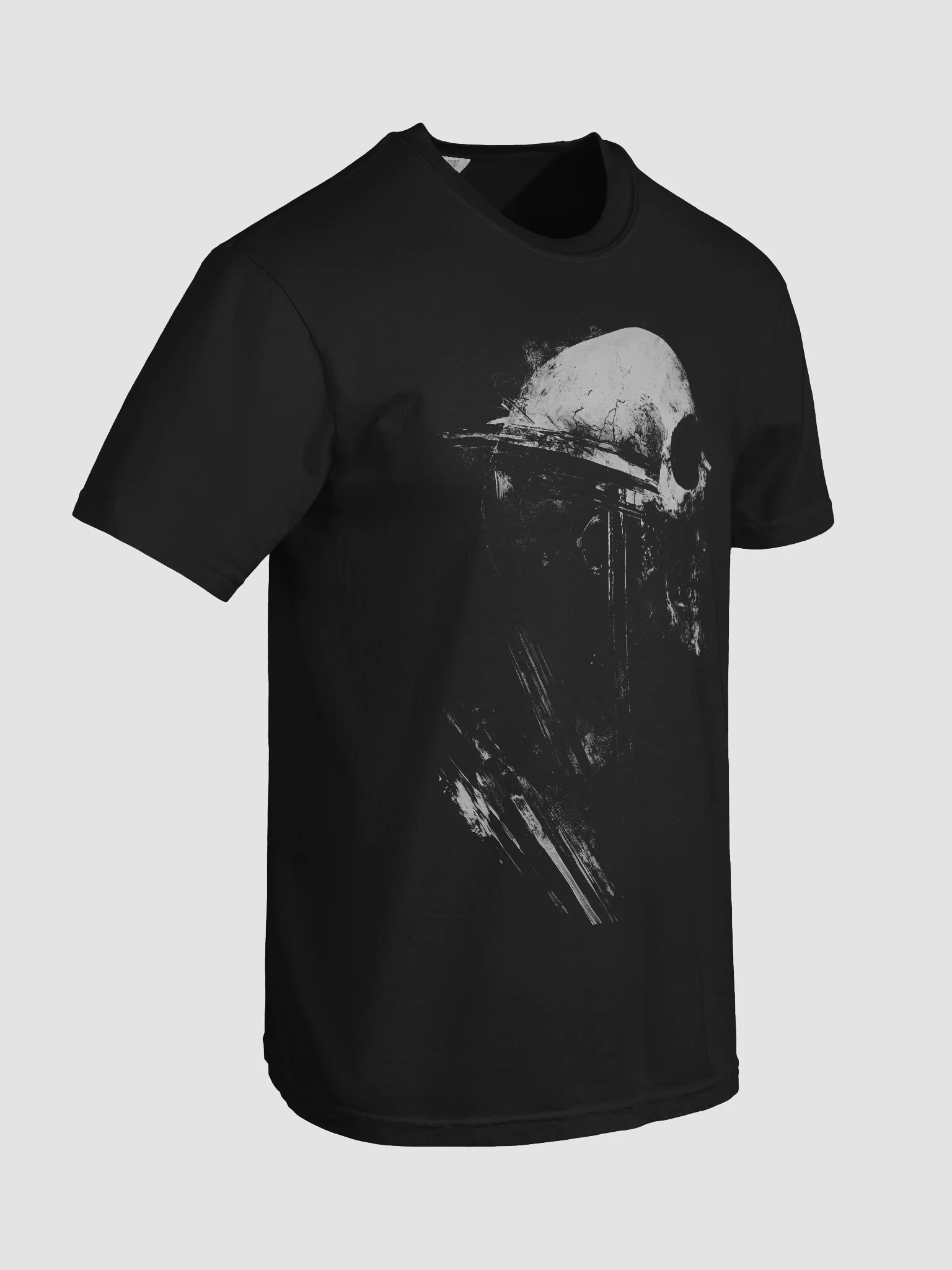 Raven Skull Black Short-Sleeve Graphic T-Shirt product image (8)