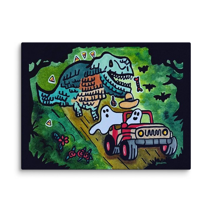 Dino Piñata Pursuit Canvas product image (2)