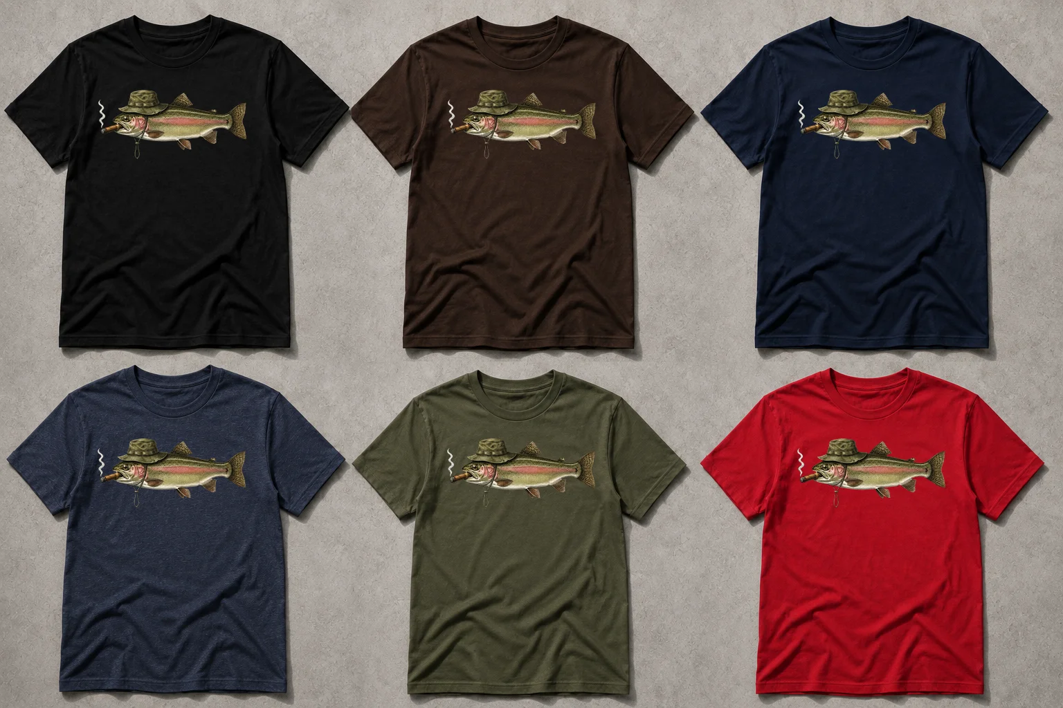 Vintage T-shirt för öringfiske – För dig som älskar fiske product image (2)