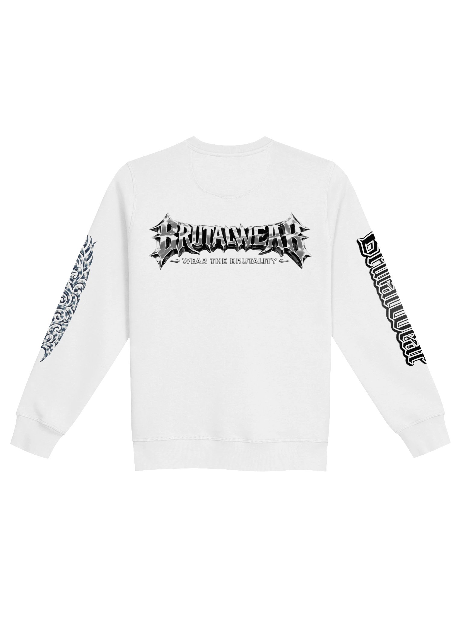 BWEAR BRE UNISEX BLK BW GOTHIC FONT SWEATER product image (12)