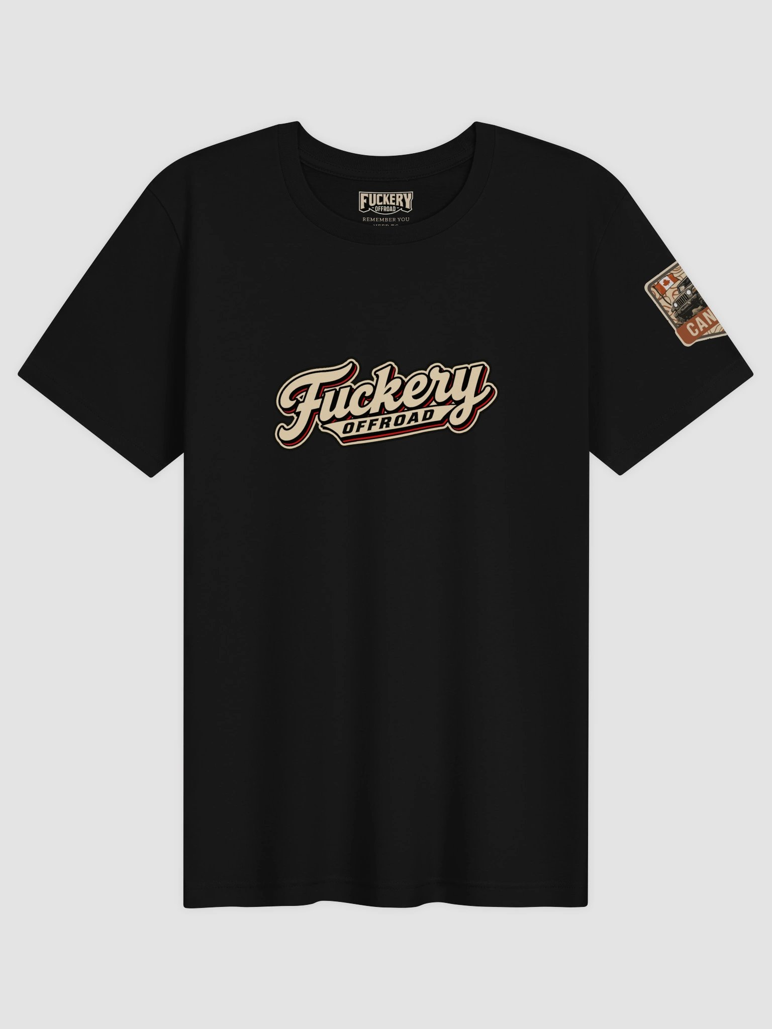 Unisex t-shirt with Fuckery Retro Logo and unauthorized definition (Dark colours) product image (1)
