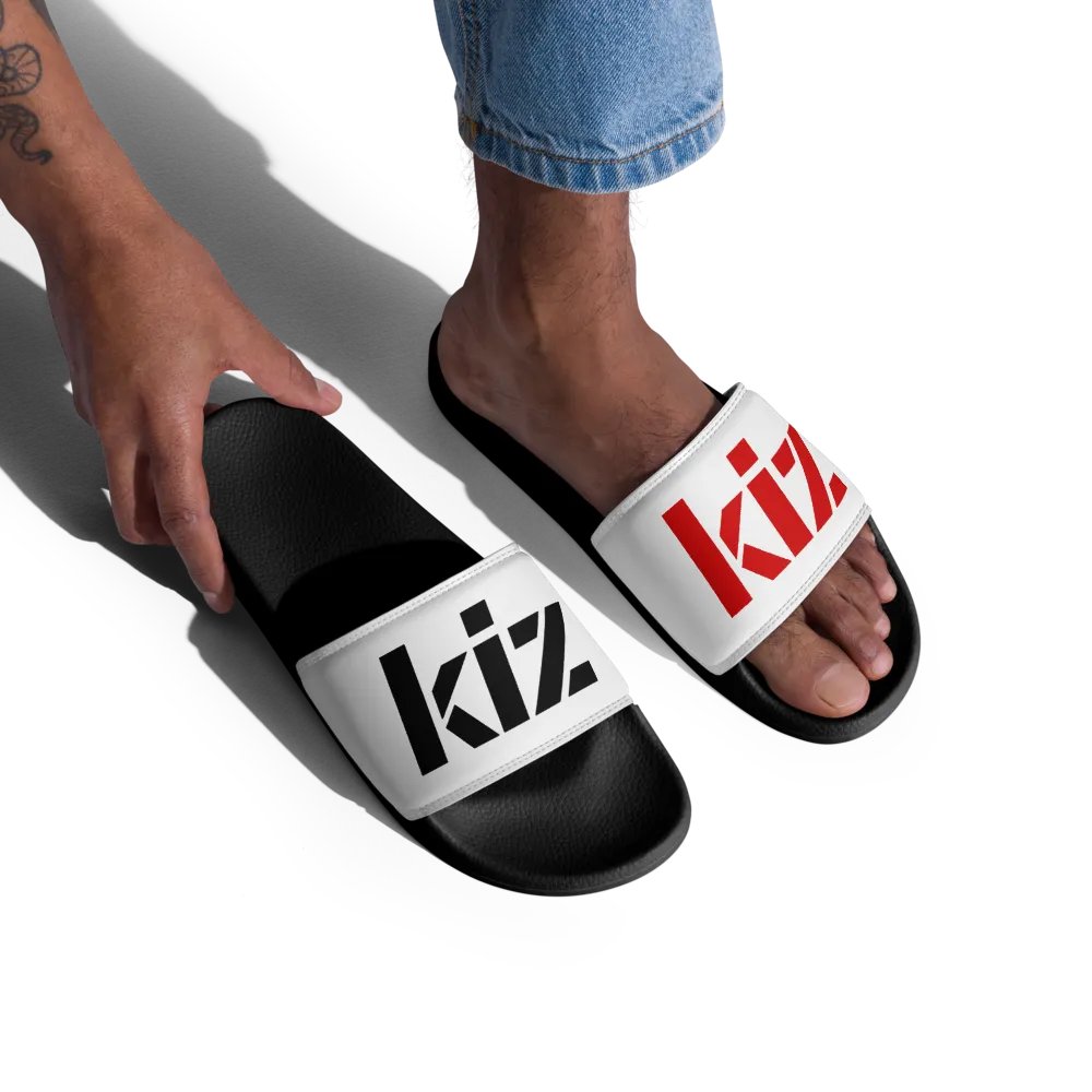 KIZ MEN'S SLIDES - WHITE / BLACK / RED product image (3)