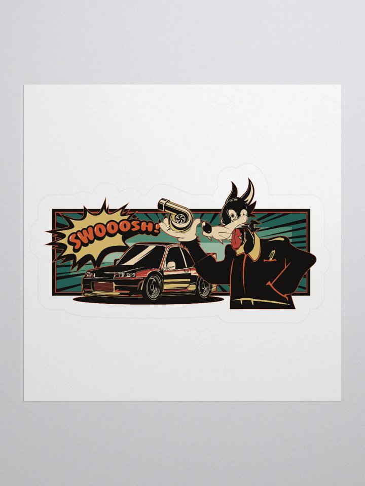 Swirl Toon Figure Swooosh Sticker Color product image (1)