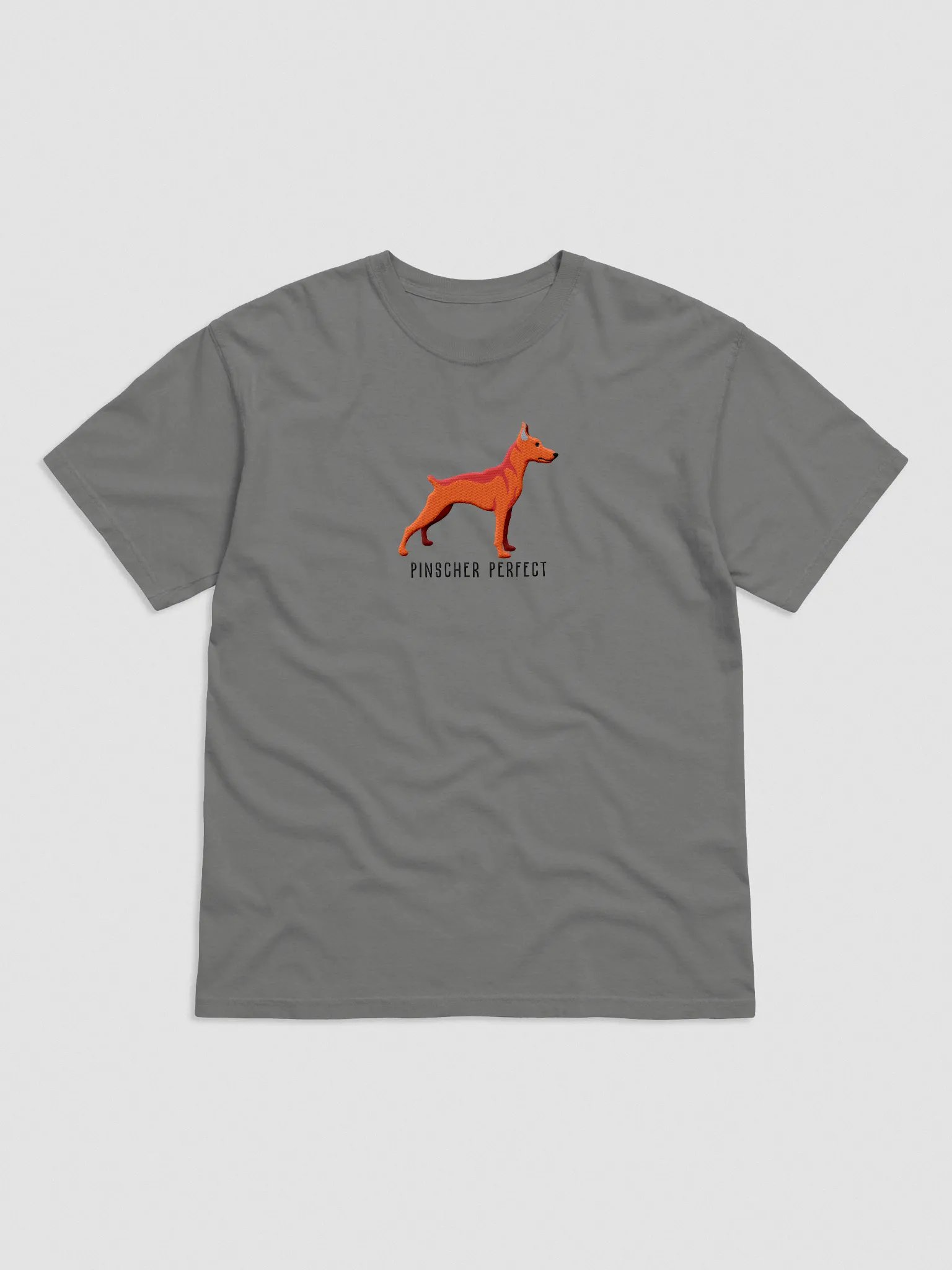 Pinscher Perfect T-Shirt(Embroidered) of a Mini Pinscher(Red) product image (4)