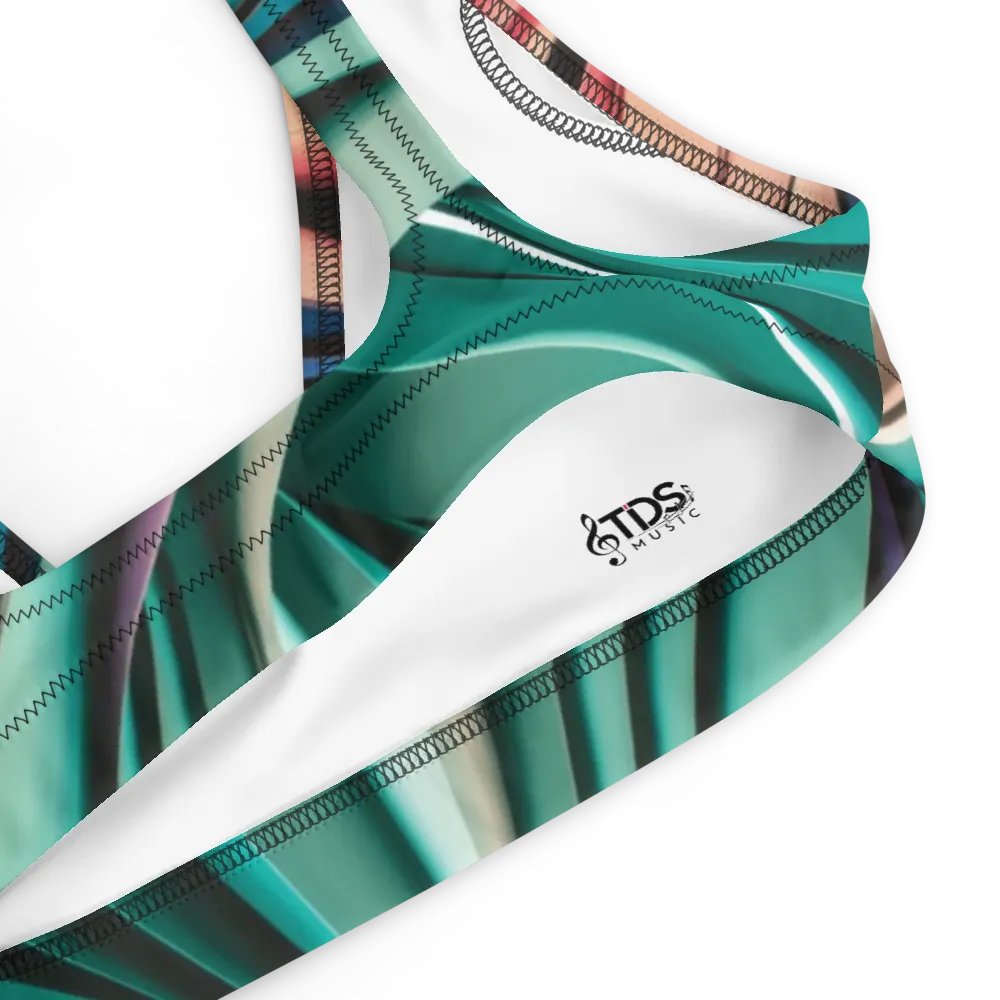 TDS Music Recycled Padded Bikini Top in Abstract Colors (XS-3XL) product image (5)