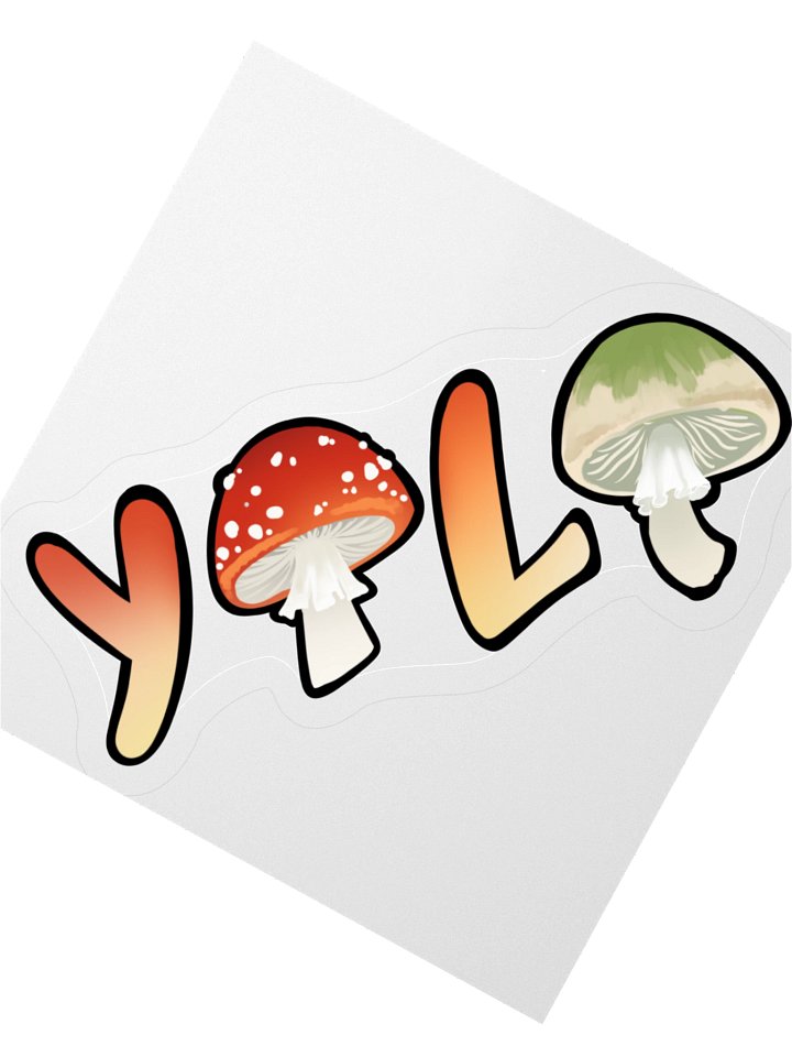 Yolo Mushroom Sticker product image (6)