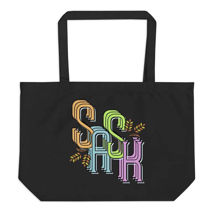 SASK Saskatoon Saskatchewan Multicolored Organic Tote Bag product image (1)