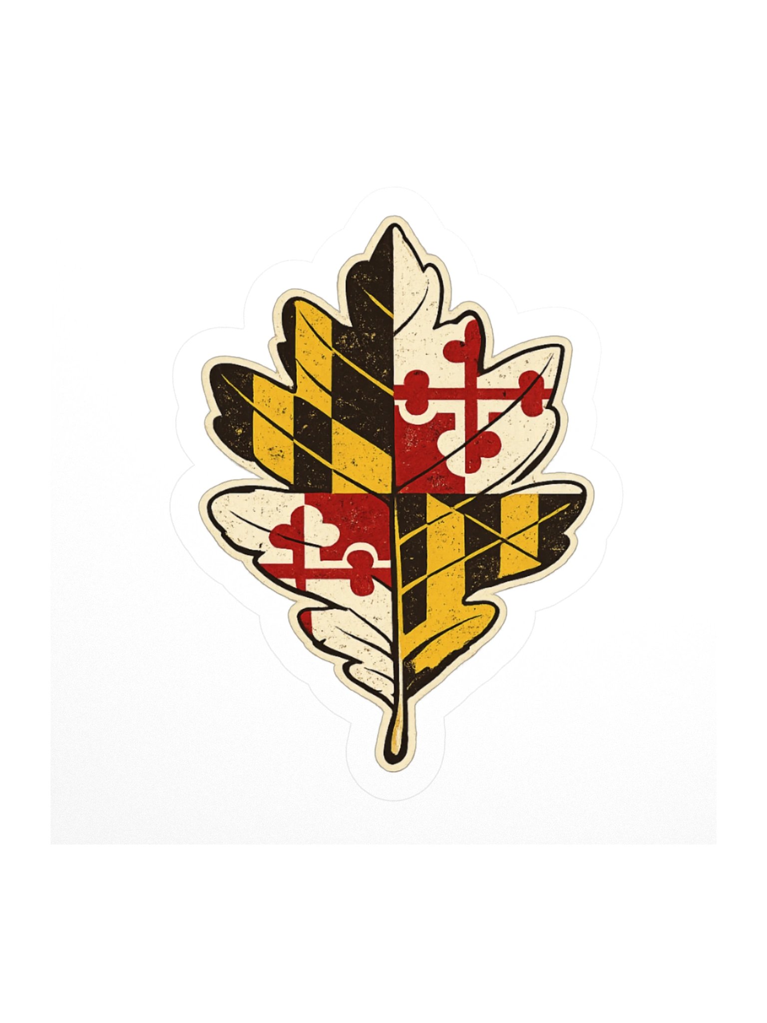 Maryland Maple Leaf Sticker product image (1)