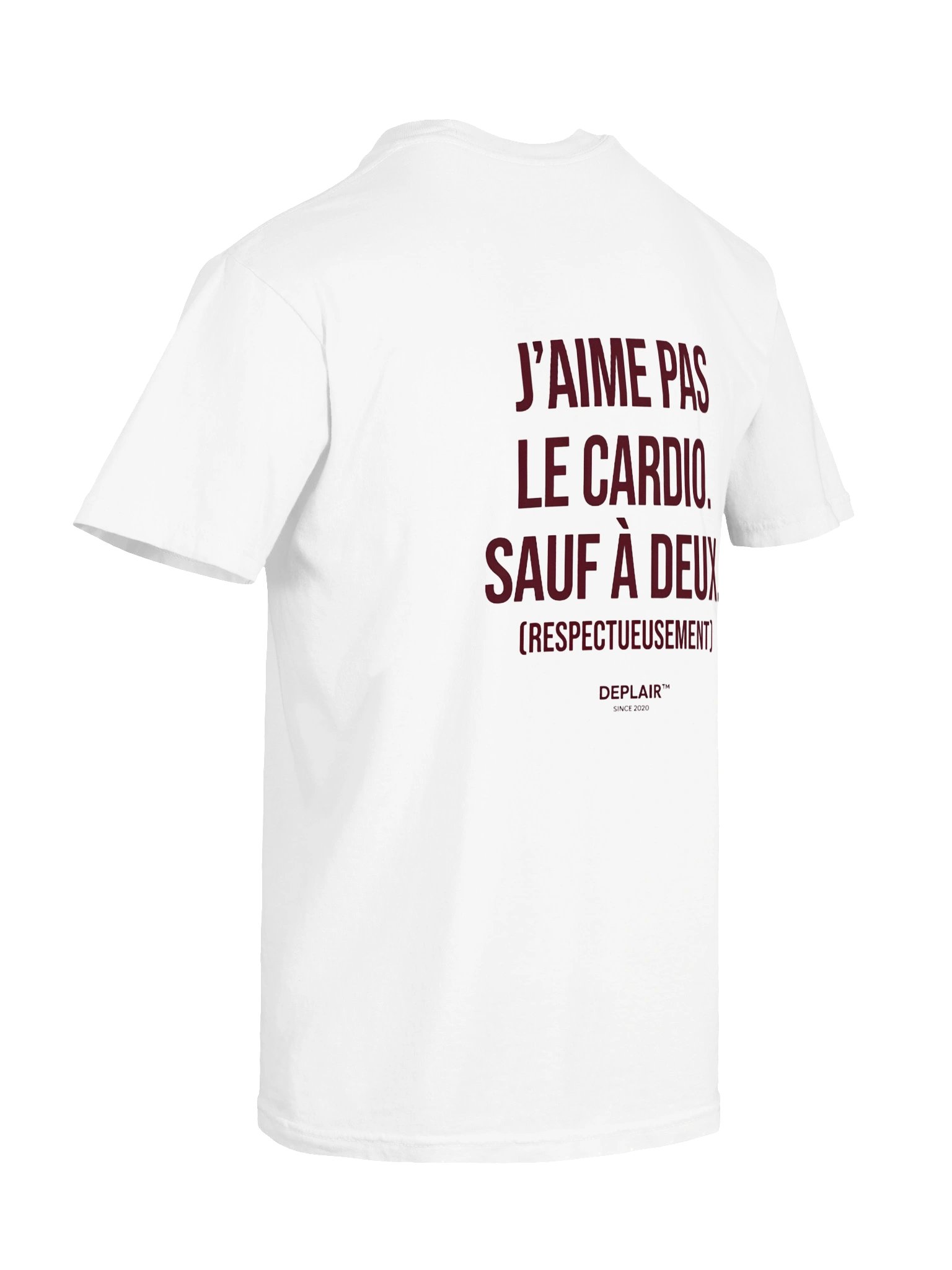 J’aime pas le cardio. Sauf à deux. — T-shirt unisexe product image (3)