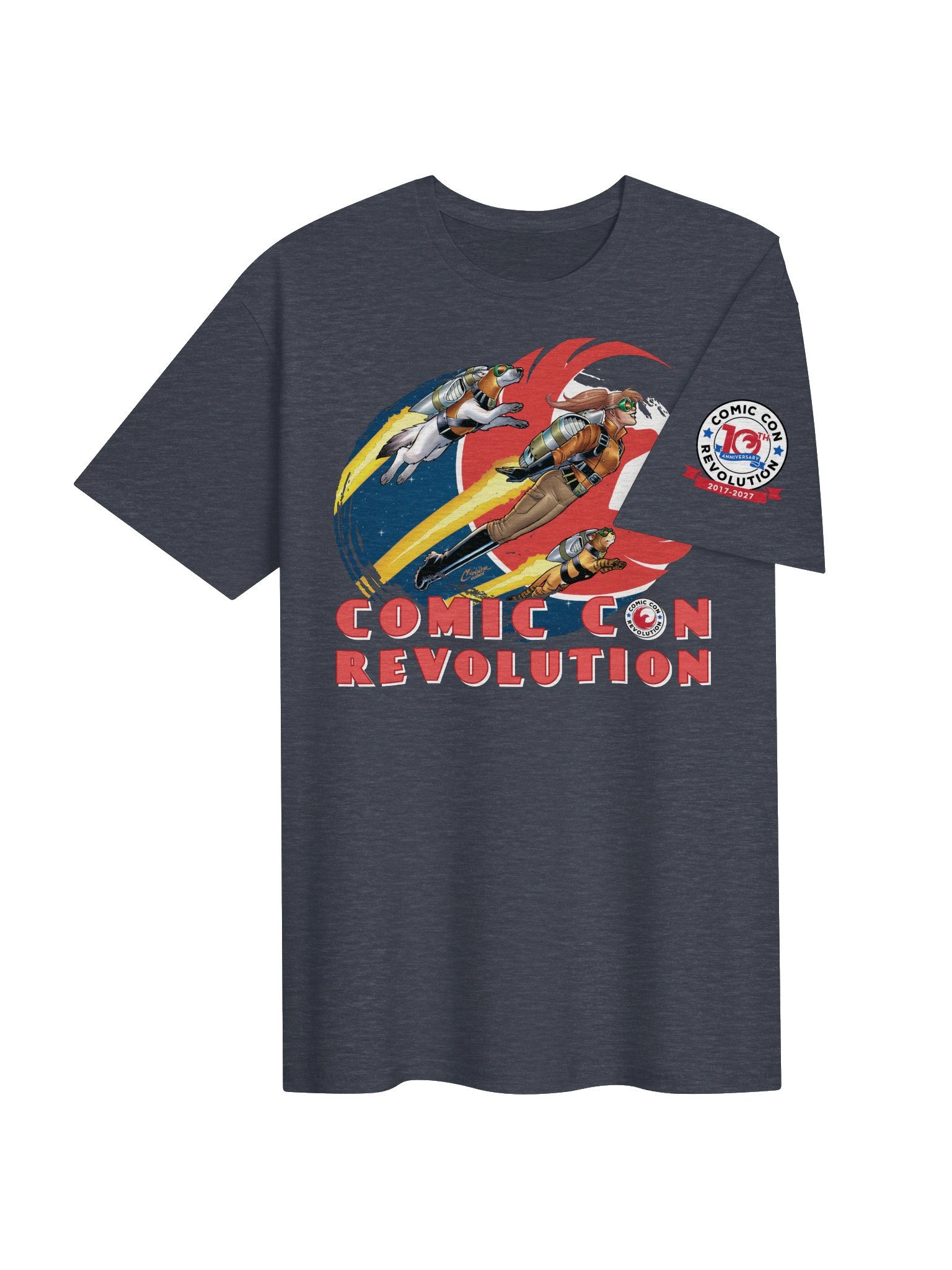 Comic Con Revolution 10th Anniversary Jetpack Jules 2019 Reissue Tee product image (4)