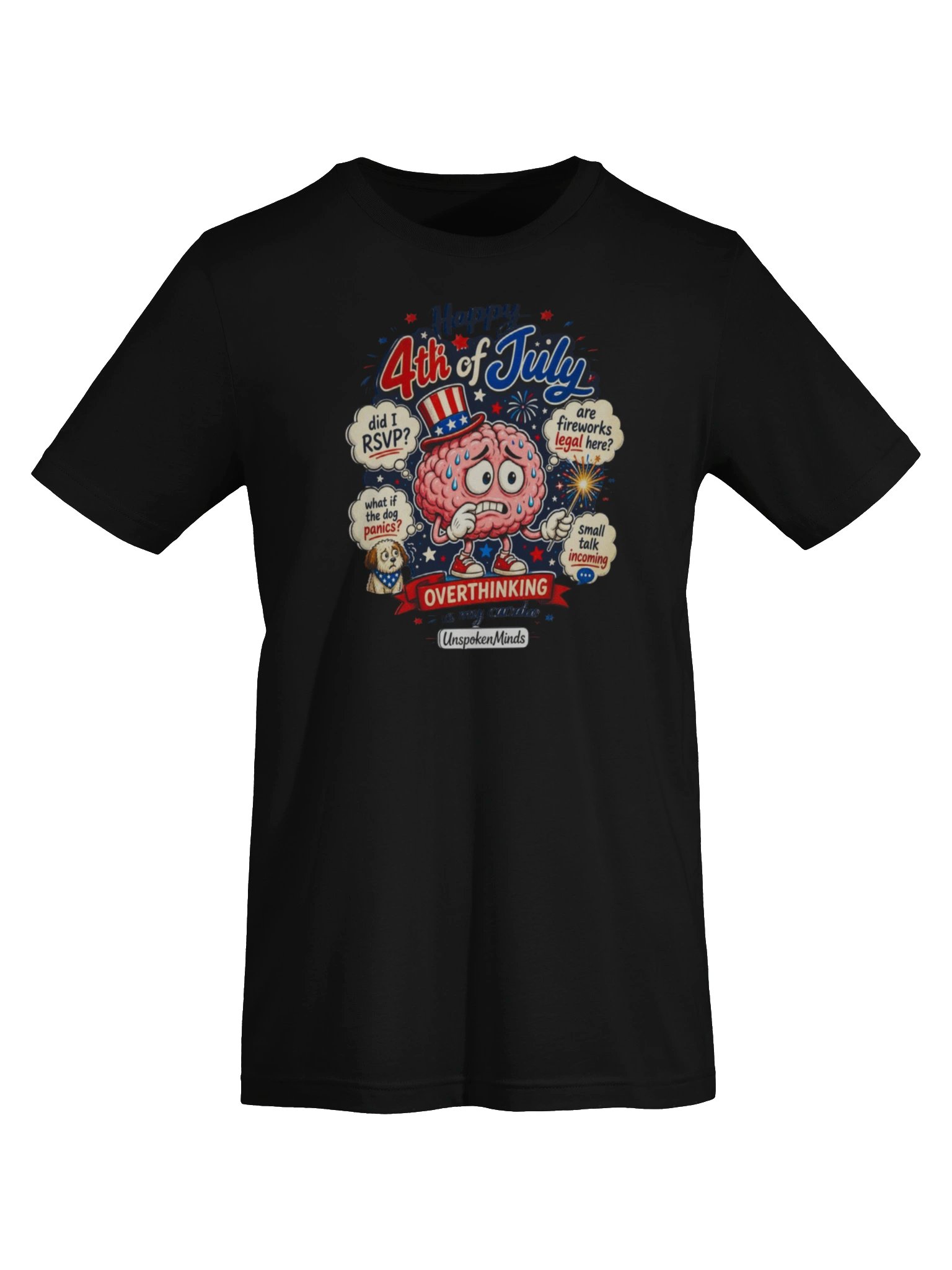 Happy 4th of July Overthinking Tee product image (28)