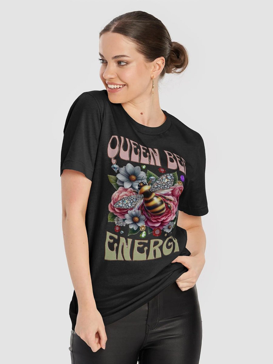 Queen Bee Energy T-Shirt | Floral Bee Design | Statement Tee product image (2)