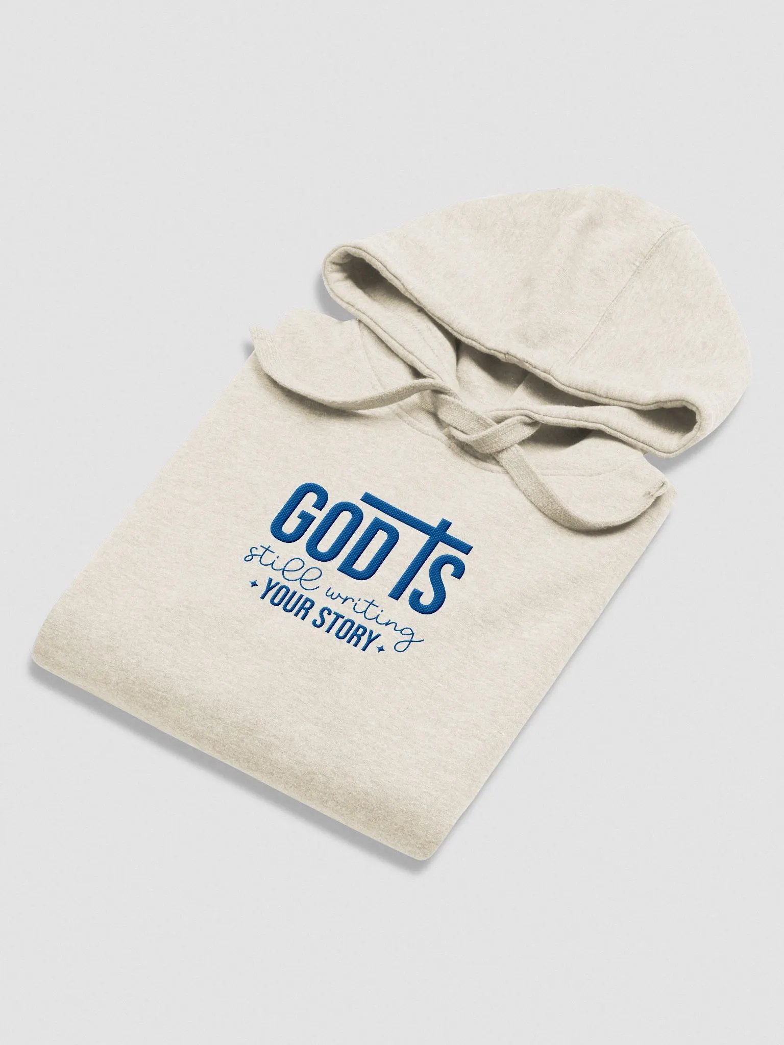 GOD is Still Writing My Story Embroidery Cotton Heritage Unisex Premium Hoodie product image (4)