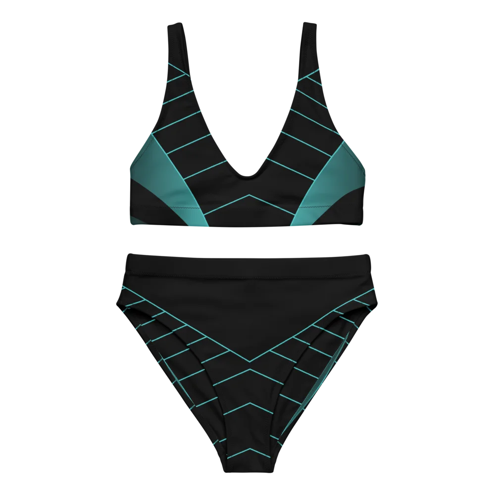 All-Over Print Recycled High-Waisted Bikini product image (11)