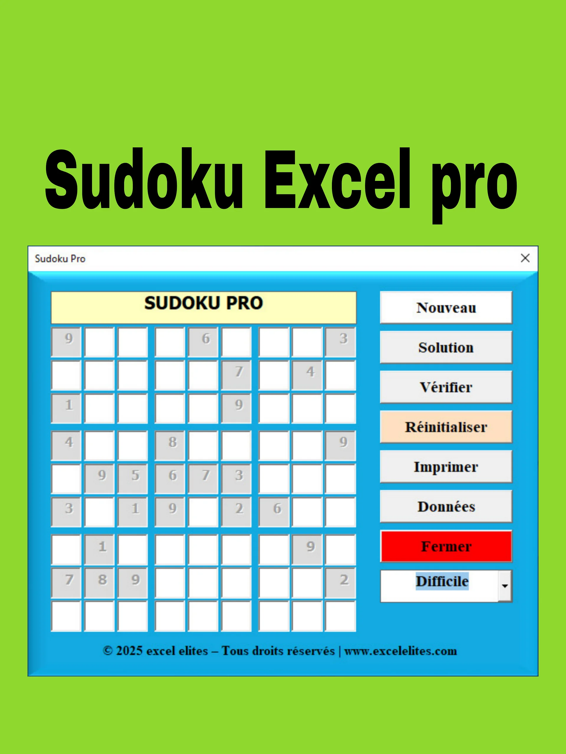 Sudoku Excel Pro product image (1)