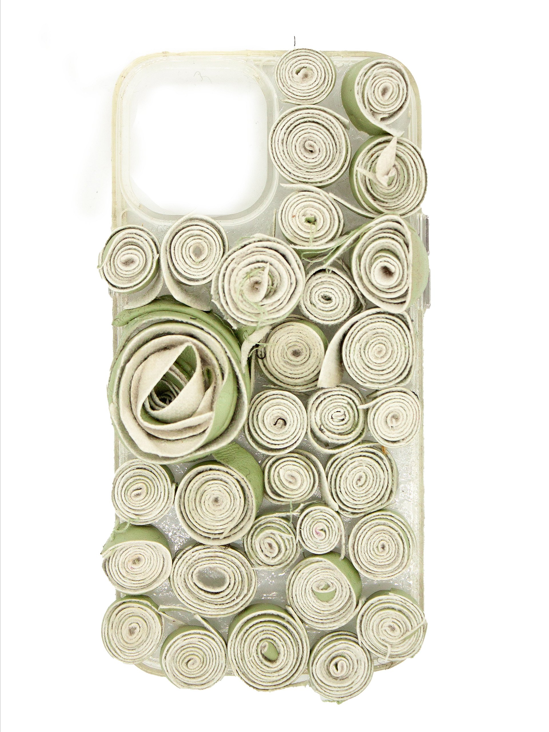 PHONE CASE - FAUX LEATHER - GREEN product image (1)